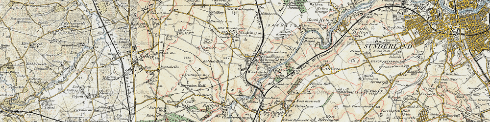 Old map of Columbia in 1901-1904