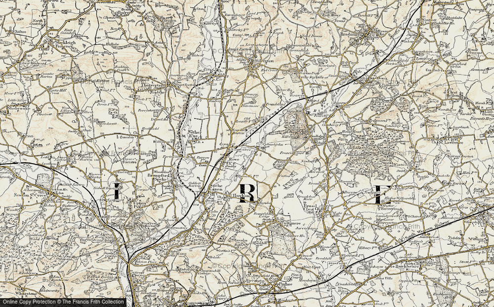 Old Map of Columbjohn, 1898-1900 in 1898-1900