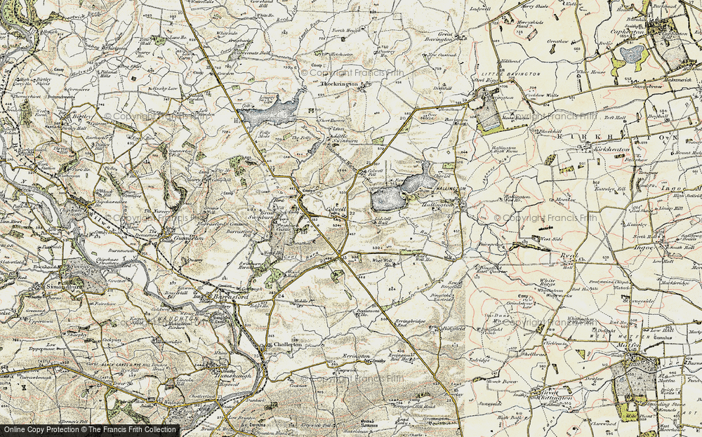 Old Map of Colwell, 1901-1903 in 1901-1903