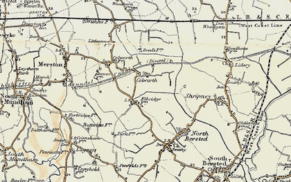 Old map of Colworth in 1897-1899