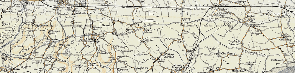 Old map of Colworth in 1897-1899