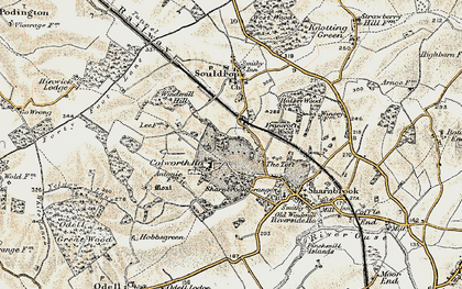 Old map of Colworth Ho in 1898-1901