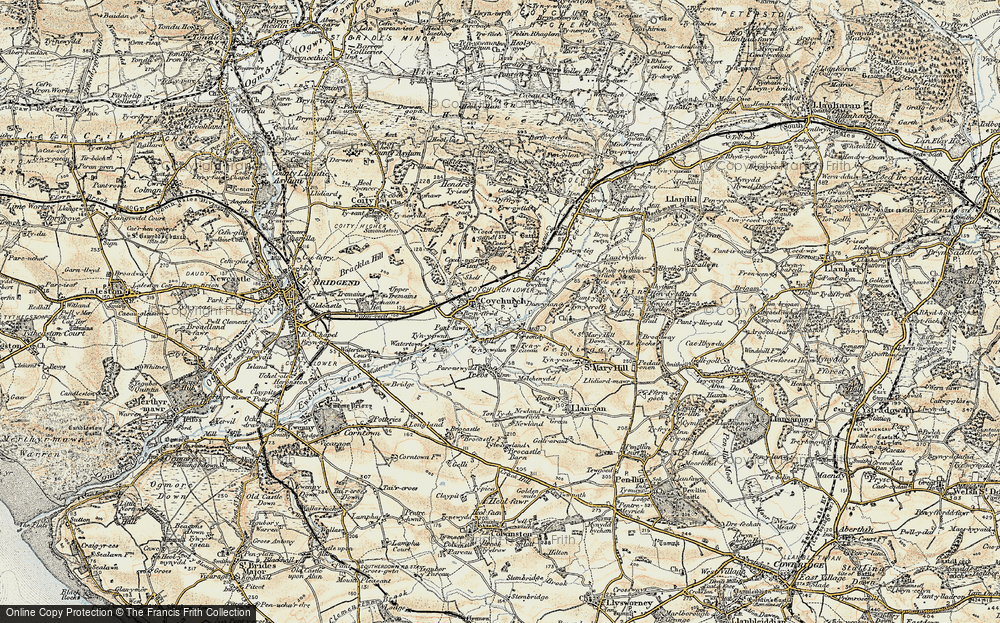 Old Map of Colychurch, 1899-1900 in 1899-1900