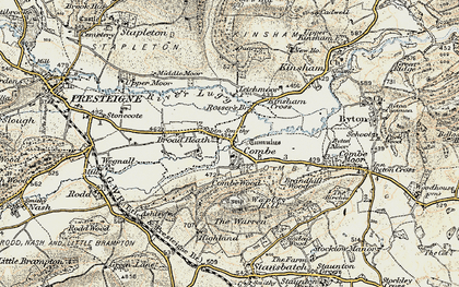 Old map of Combe in 1900-1903
