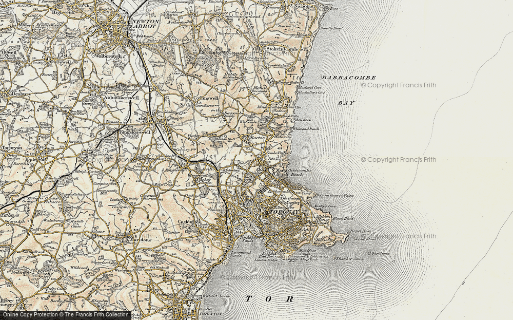 Old Map of Combe Pafford, 1899 in 1899