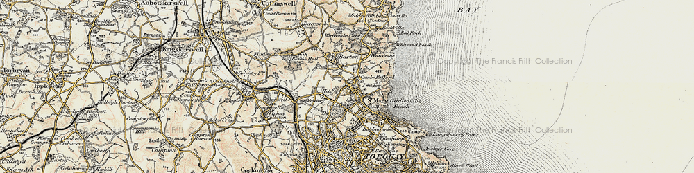 Old map of Combe Pafford in 1899