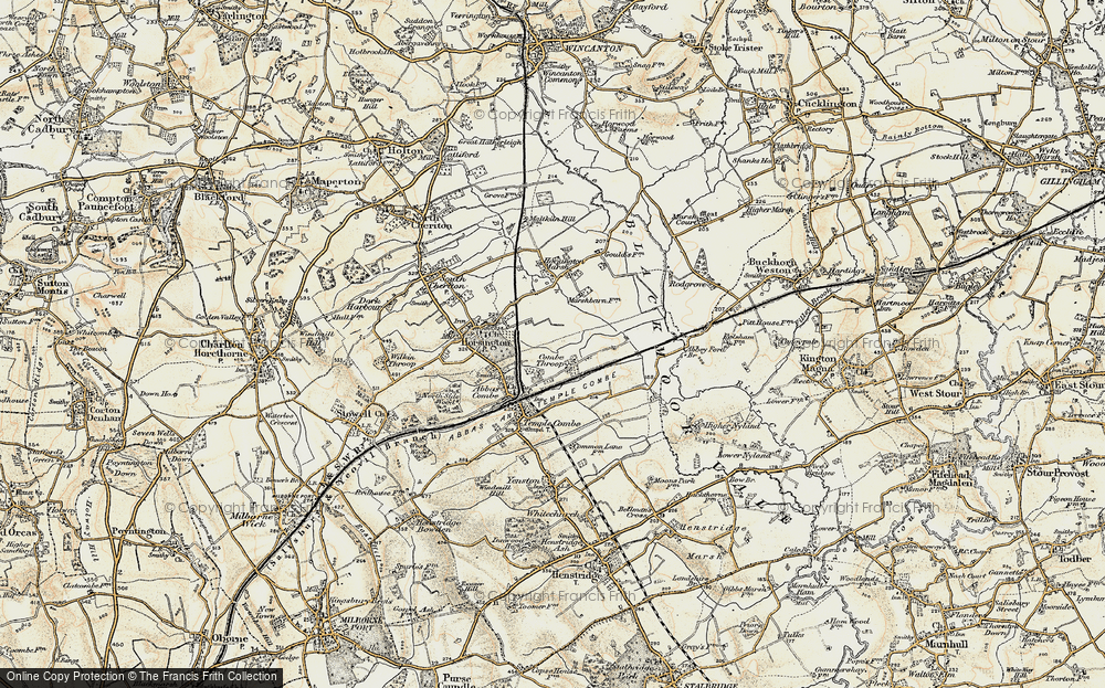 Old Map of Combe Throop, 1897-1909 in 1897-1909
