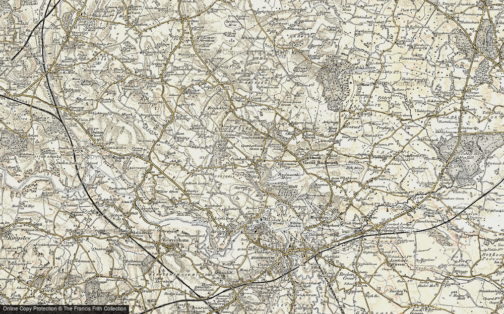Old Map of Comberbach, 1902-1903 in 1902-1903