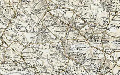 Old map of Comberbach in 1902-1903