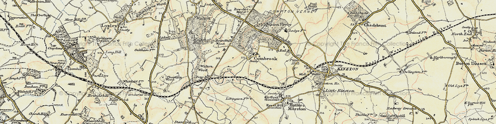 Old map of Combrook in 1899-1901