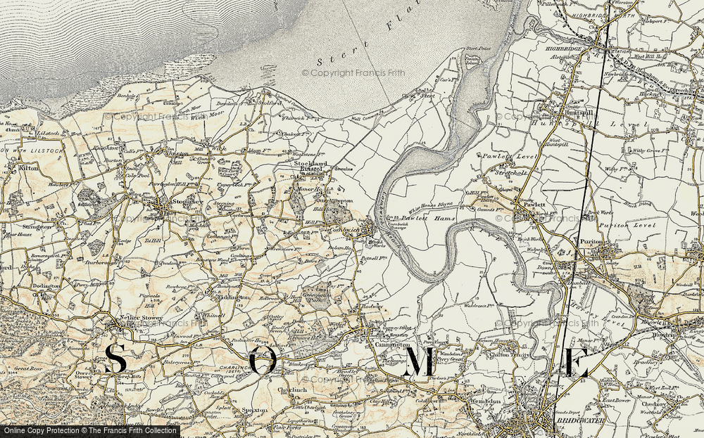 Old Map of Combwich, 1898-1900 in 1898-1900