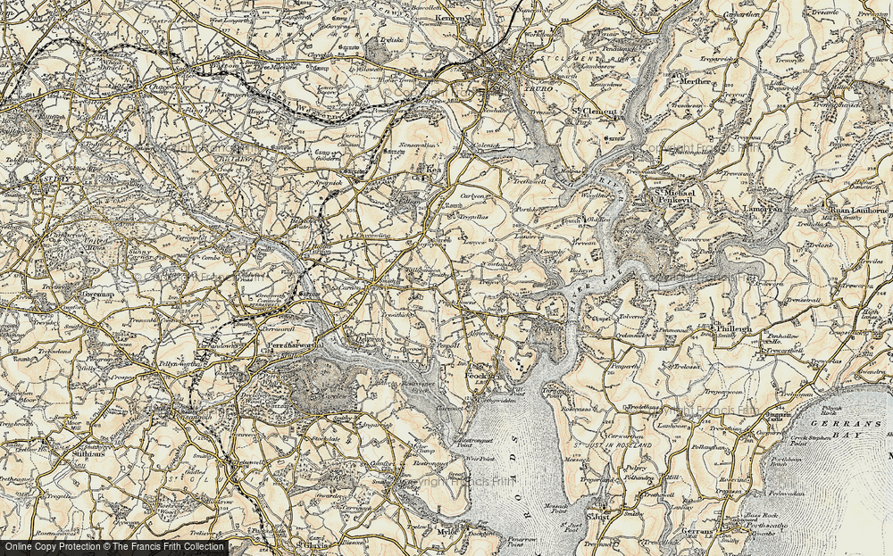 Old Map of Come-to-Good, 1900 in 1900