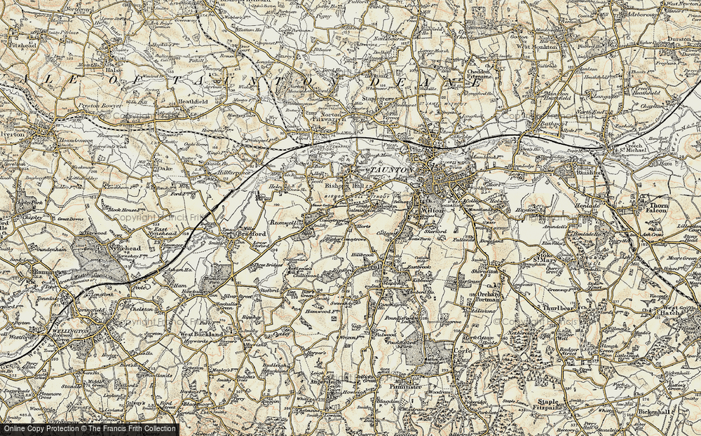 Old Map of Comeytrowe, 1898-1900 in 1898-1900