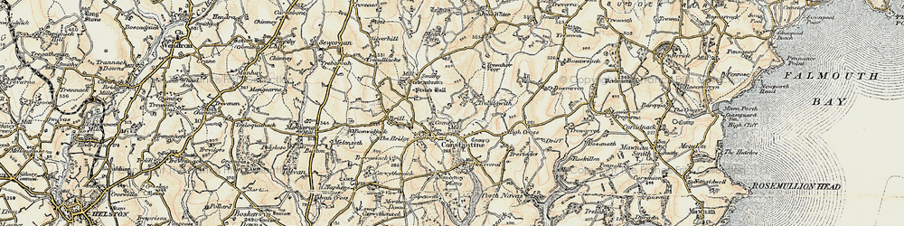 Old map of Comfort in 1900