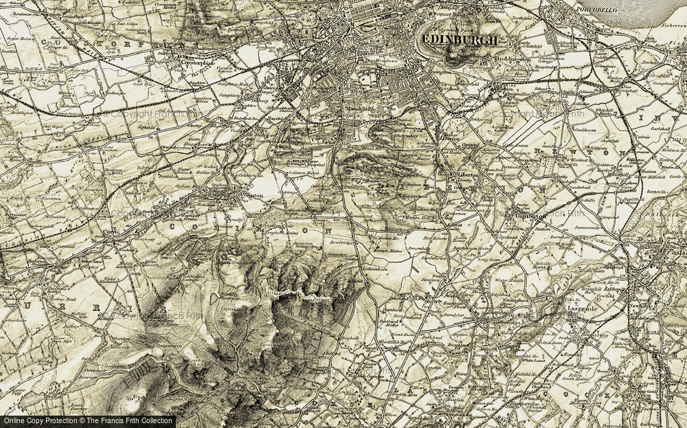Old Map of Comiston, 1903-1904 in 1903-1904