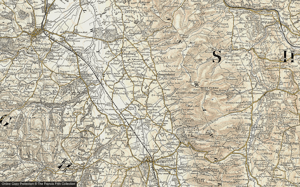 Old Map of Commins, 1902-1903 in 1902-1903
