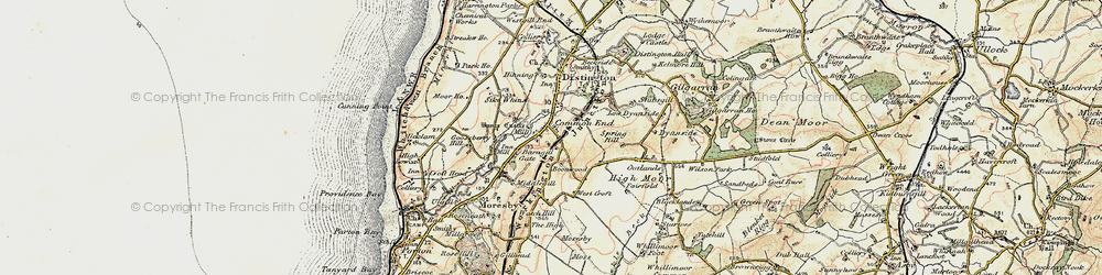 Old map of Common End in 1901-1904