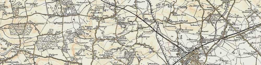 Old map of Common Platt in 1898-1899