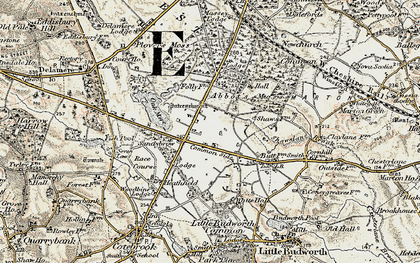 Old map of Abbots Moss in 1902-1903