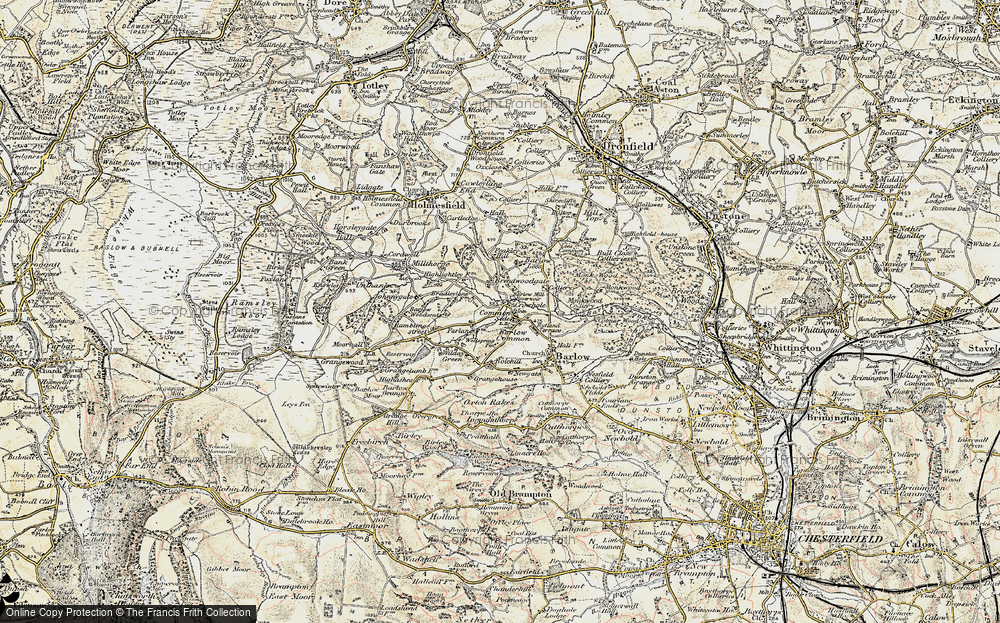 Old Map of Common Side, 1902-1903 in 1902-1903