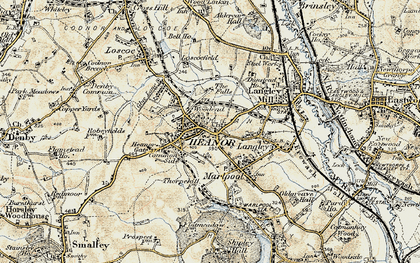 Old map of Common Side in 1902
