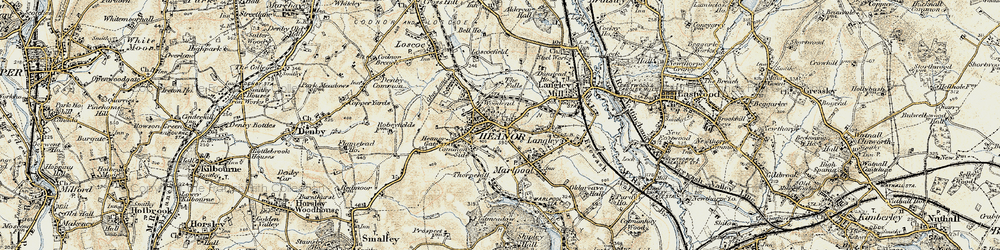 Old map of Common Side in 1902