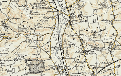 Old map of Common, The in 1898-1901