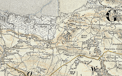 Old map of Common, The in 1900-1901