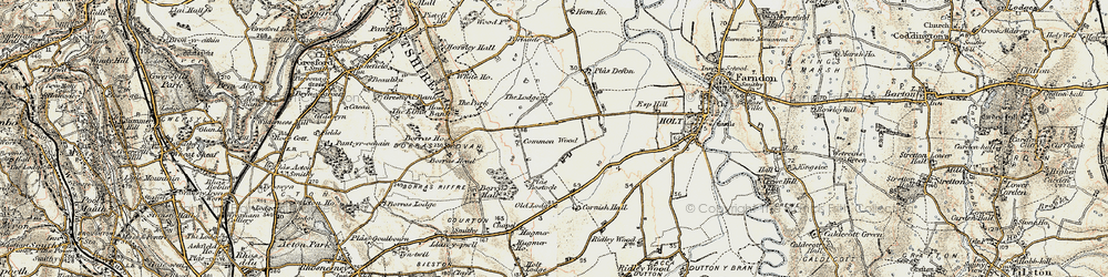 Old map of Commonwood in 1902