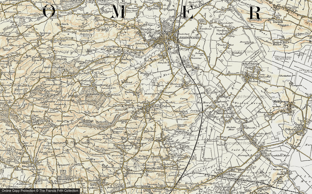 Old Map of Compass, 1898-1900 in 1898-1900