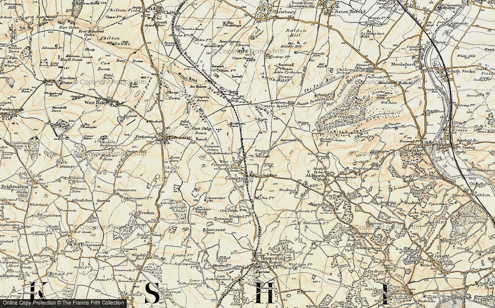 Old Map of Historic Map covering Agricultural Research Council's Field Station in 1897-1900
