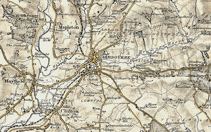 Old map of Ashbourne Green in 1902