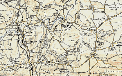 Old map of Compton Common in 1899