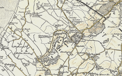 Old map of Compton Greenfield in 1899
