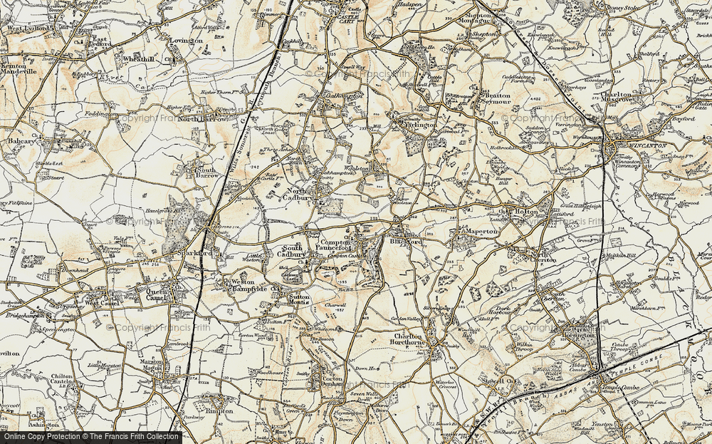 Old Map of Compton Pauncefoot, 1899 in 1899