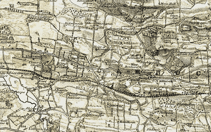 Old map of Bickramside in 1904-1906
