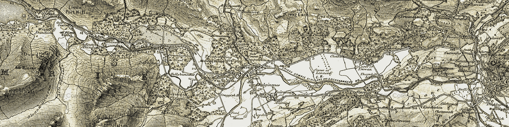 Old map of Twenty in 1906-1907