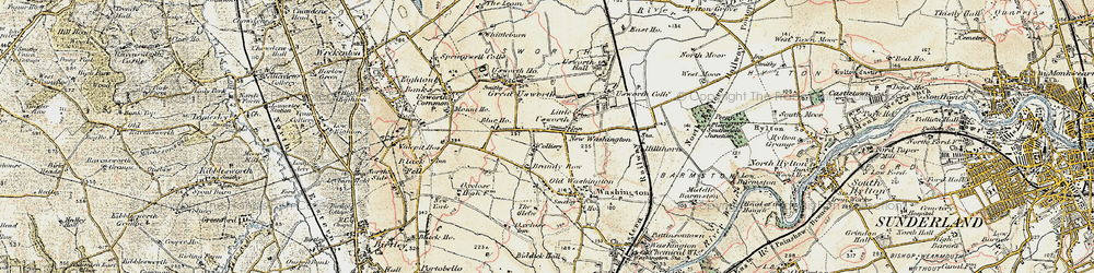 Old map of Concord in 1901-1904