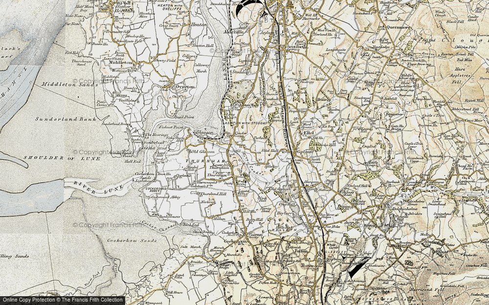 Old Map of Conder Green, 1903-1904 in 1903-1904