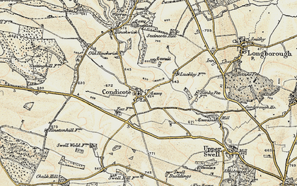 Old map of Condicote in 1899