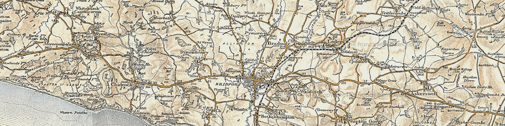 Old map of Coneygar in 1899