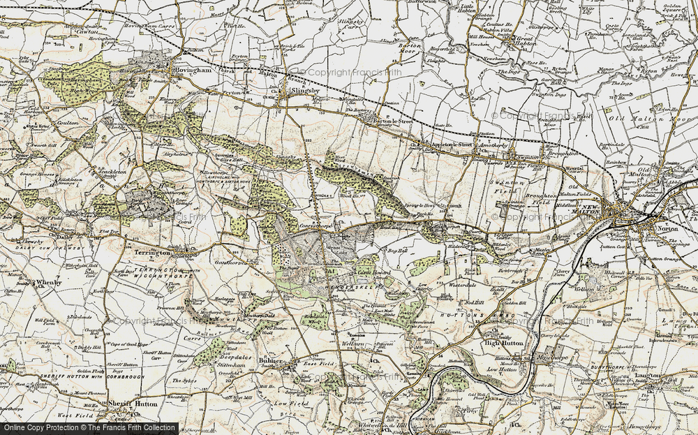 Old Map of Historic Map covering Swiss Cottage in 1903-1904