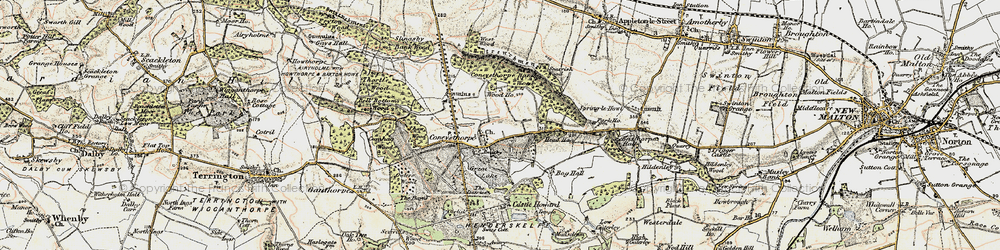Old map of Coneysthorpe in 1903-1904