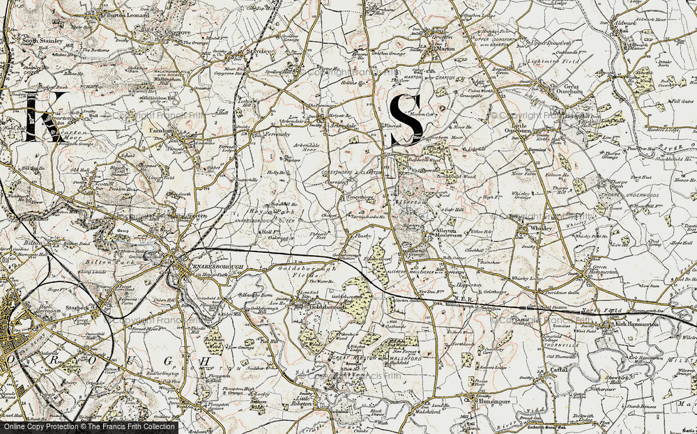 Old Map of Coneythorpe, 1903-1904 in 1903-1904