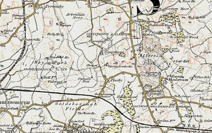 Old map of Coneythorpe in 1903-1904
