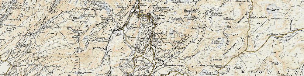 Old map of Congl-y-wal in 1903