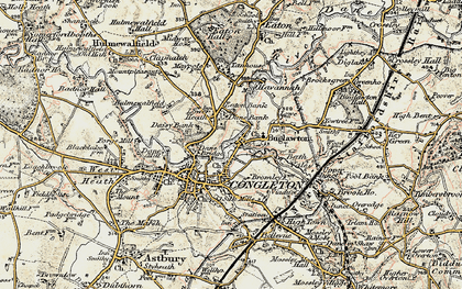 Old map of Congleton in 1902-1903