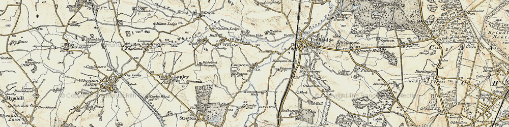 Old map of Congreve in 1902