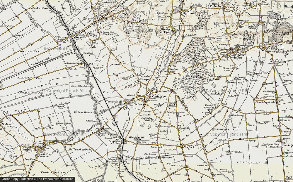 Old Map of Coningsby, 1902-1903 in 1902-1903