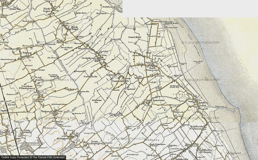 Old Map of Conisholme, 1903-1908 in 1903-1908